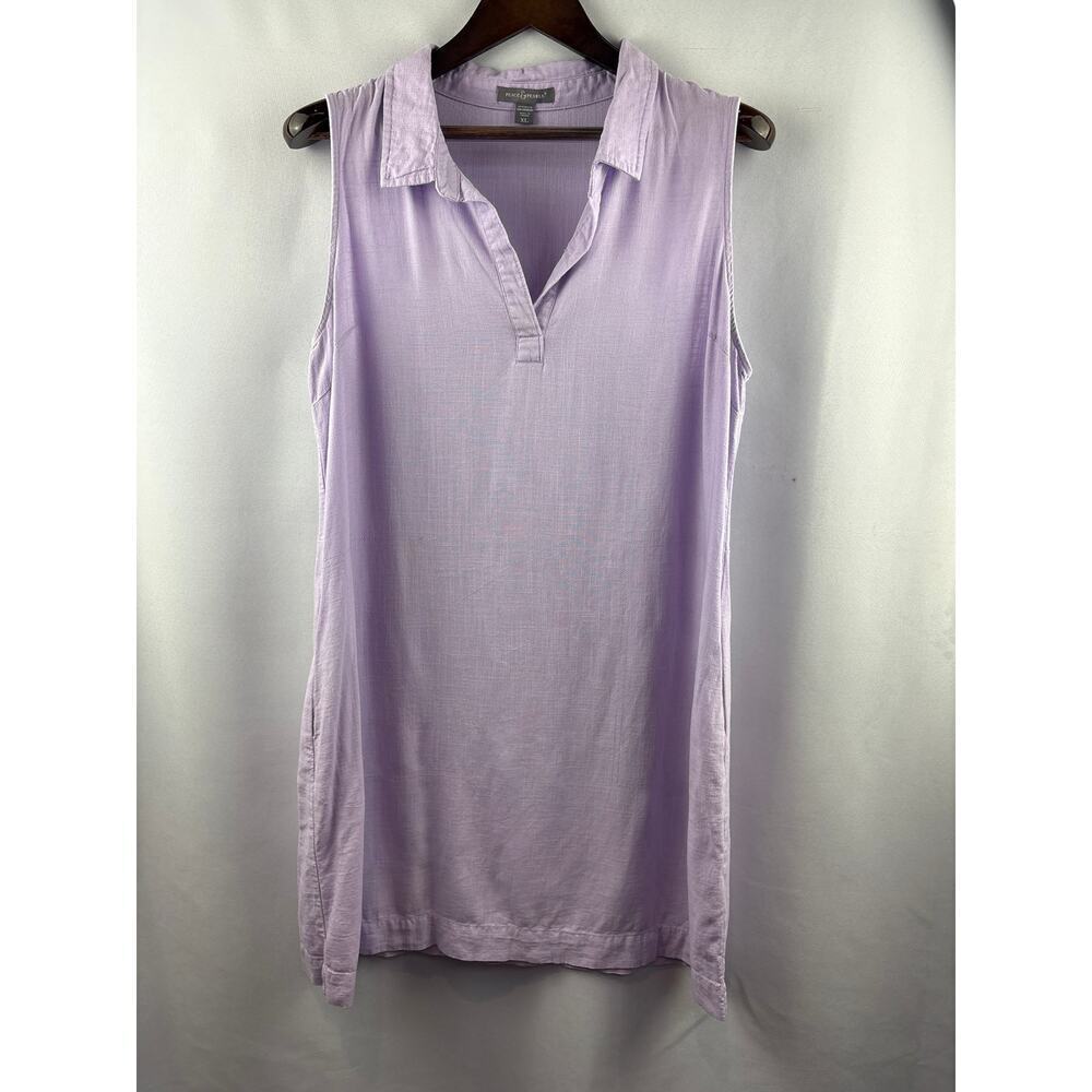 Women’s Peace & Pearls XL Lilac Sleeveless Midi Dress